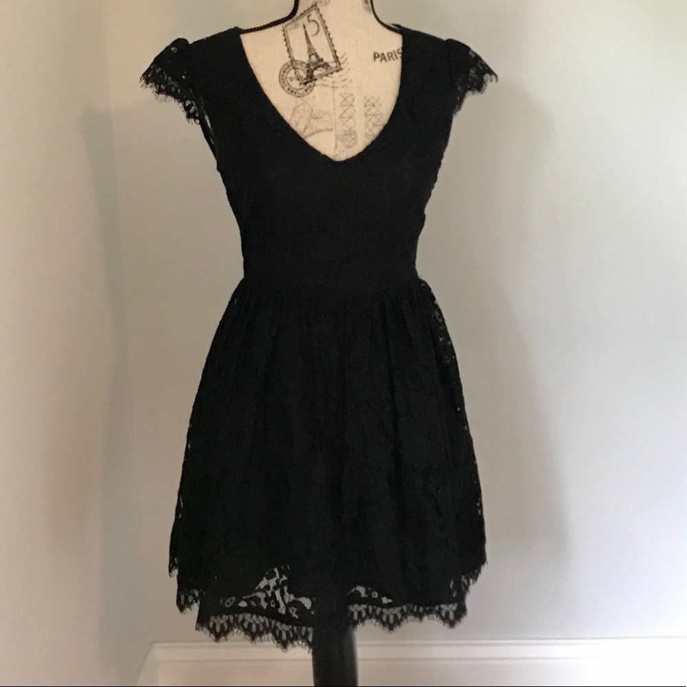 Urban Outfitters Black Lace Dress
